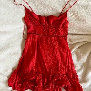 URBAN OUTFITTERS RED MINI DRESS